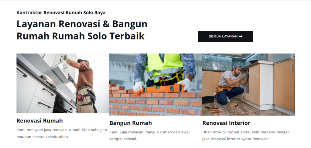 Kontraktor Renovasi dan Bangun Rumah di Solo Terpercaya